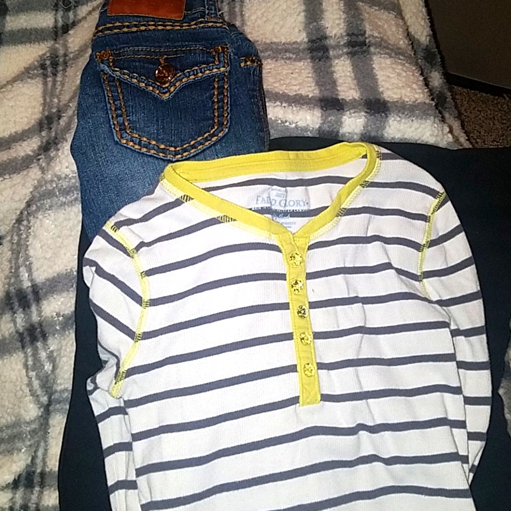 Girls sz7/8 jean set
